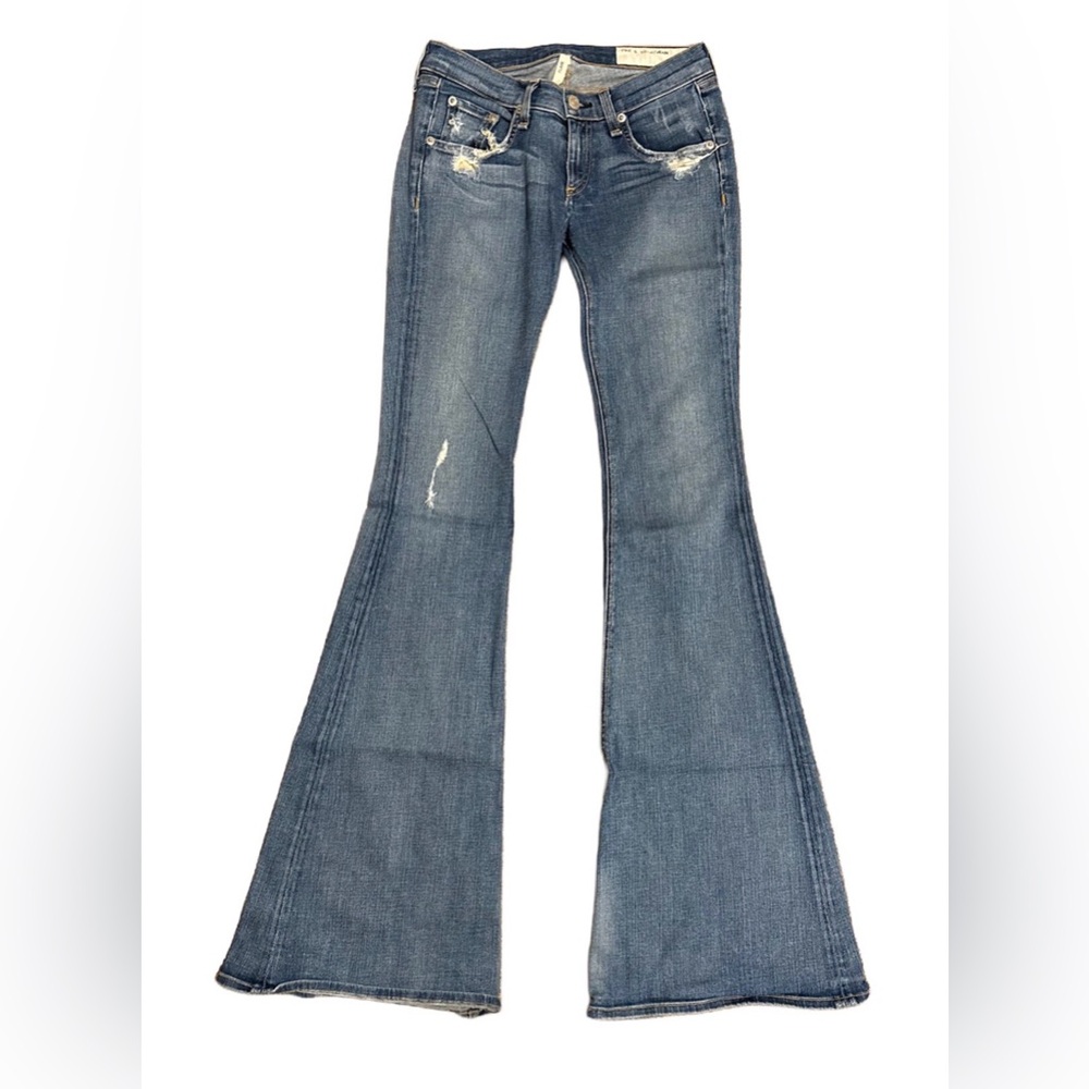rag & bone Blue Flare Jeans